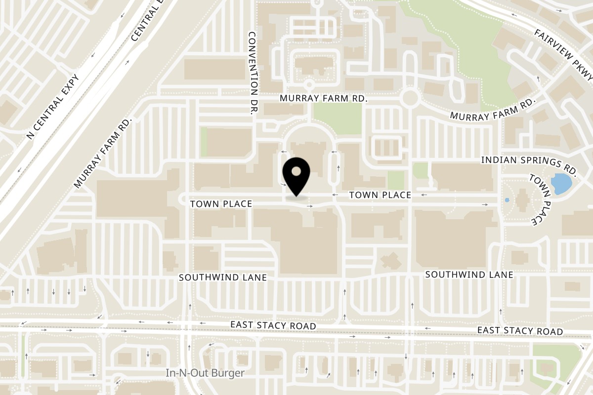 Map showing the location of Tick Tock Taco on 201 Town Pl in Fairview